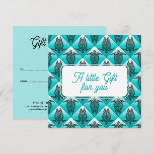 Shamanic Sea TURTLE - Pattern 1 Card