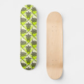 Shamanic Sea Turtles Pattern - green Skateboard (Front)