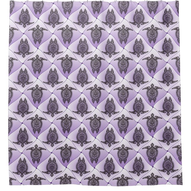 Shamanic Sea Turtles Pattern - violet (Front)