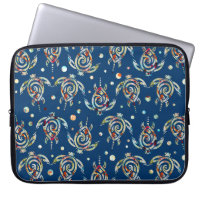 Shamanic Sea Turtles Pattern + your backgr. colour