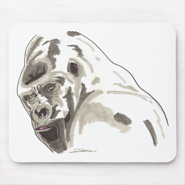 Shamanic Spirit of Gorilla Mouse Pad (Front)