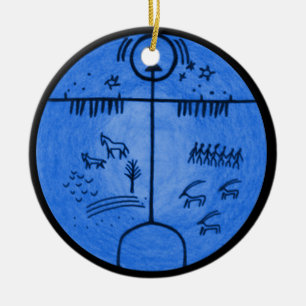 Shamanism Worlds Ceramic Ornament