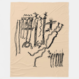 Shamans Panel Fleece Blanket