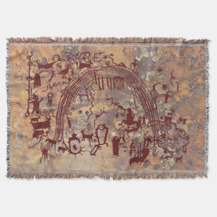 Shamans Panel Throw Blanket