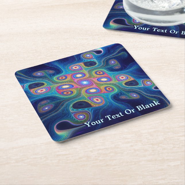 Shaman's Sky Square Paper Coaster (Angled)