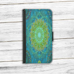 Shambala Tantric Nymphaea mandala art Samsung Galaxy S5 Wallet Case<br><div class="desc">Integrate art and functionality with our "Shambala Tantric Nymphaea Mandala Art" Samsung Galaxy S5 wallet case. This modern piece combines Tantric and Lotus mandala techniques with geometric art, evoking the elements of Earth and air in green and turquoise hues. The mission behind this design is to raise awareness about climate...</div>
