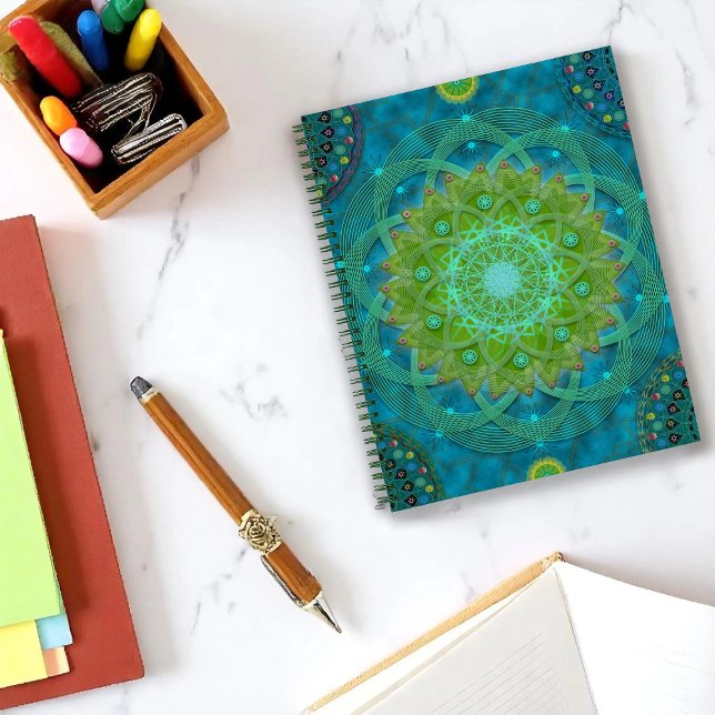 Shambala Tantric Nymphaea Spiral Notebook (Creator Uploaded)