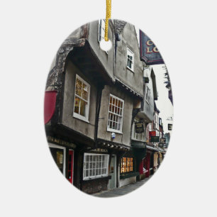 Shambles Street of York Ceramic Ornament