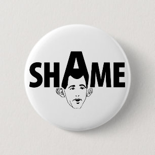 Shame on You Scott Walker! 2 Inch Round Button