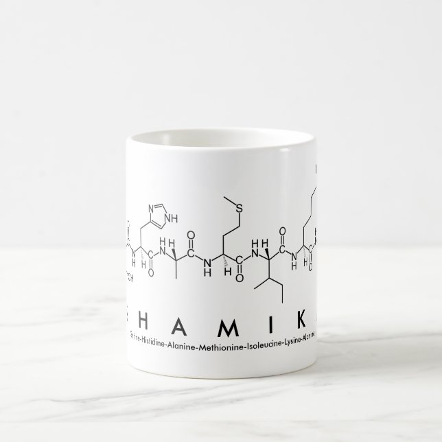 Shamika peptide name mug (Center)