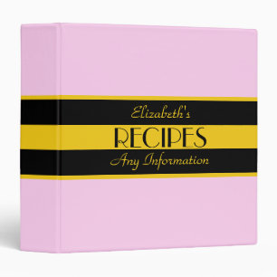 Shampoo Solid Colour Modern Black Recipes Binder