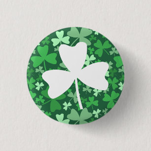 Shamrock 1 Inch Round Button