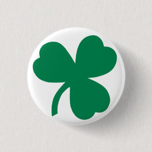 Shamrock 1 Inch Round Button