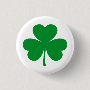 Shamrock 1 Inch Round Button