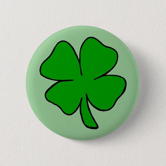 Shamrock 2 Inch Round Button (Front)
