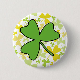 Shamrock 2 Inch Round Button