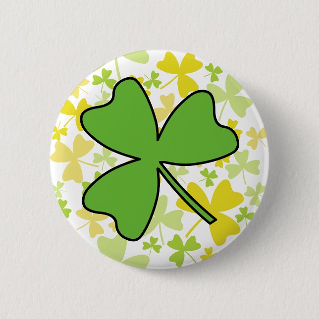 Shamrock 2 Inch Round Button (Front)