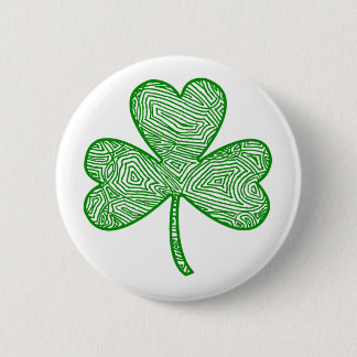 Shamrock 2 Inch Round Button