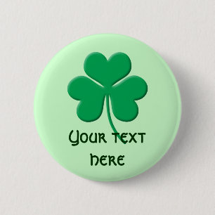 Shamrock 2 Inch Round Button