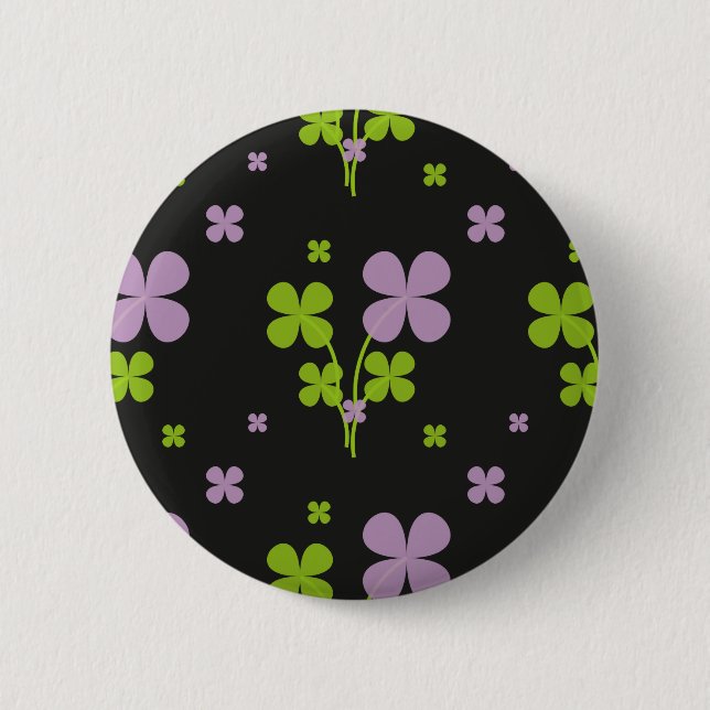 Shamrock 2 Inch Round Button (Front)