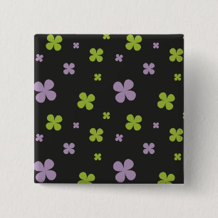 Shamrock 2 Inch Square Button