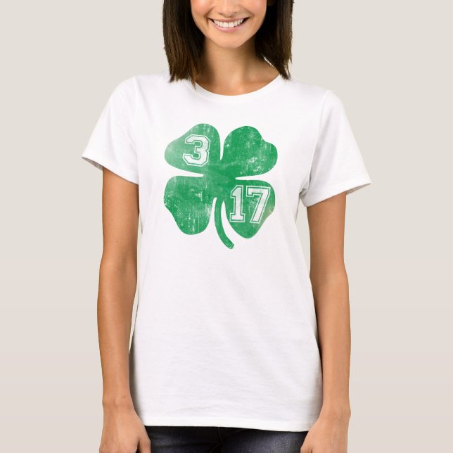 Shamrock 3-17 St Patrick's Dady T-Shirt (Front)