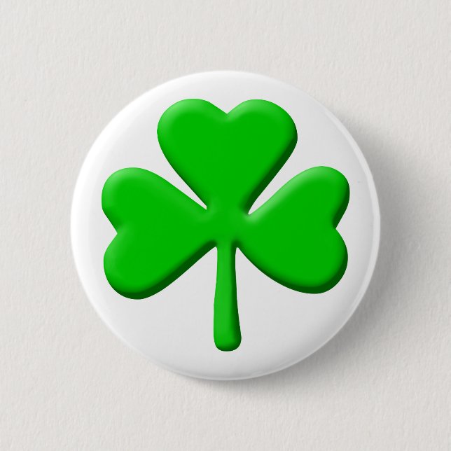 shamrock 3d 2 inch round button (Front)