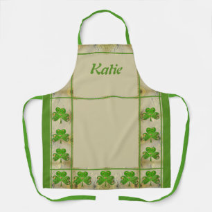 Shamrock All-Over Print Apron
