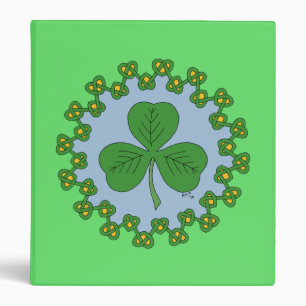 Shamrock and Knotwork Binder