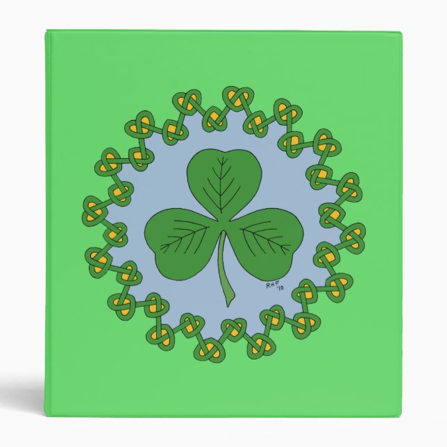 Shamrock and Knotwork Binder (Front)