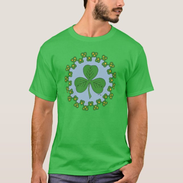 Shamrock and Knotwork T-Shirt (Front)