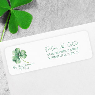 Shamrock Aquarelle St. Pat Irlandais Bénédiction V