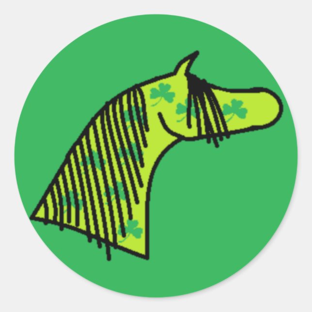 Shamrock Arabian Classic Round Sticker (Front)