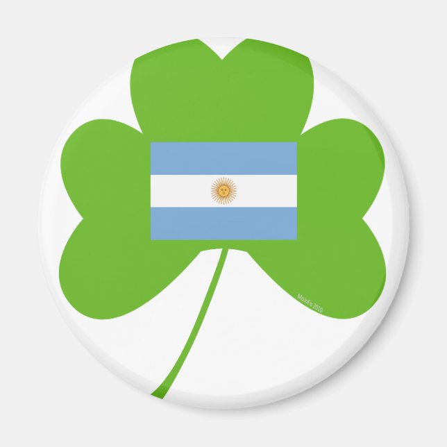 Shamrock-Argentina Magnet (Front)