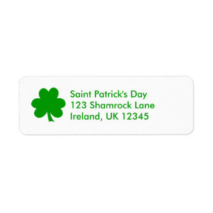 Shamrock Avery Label