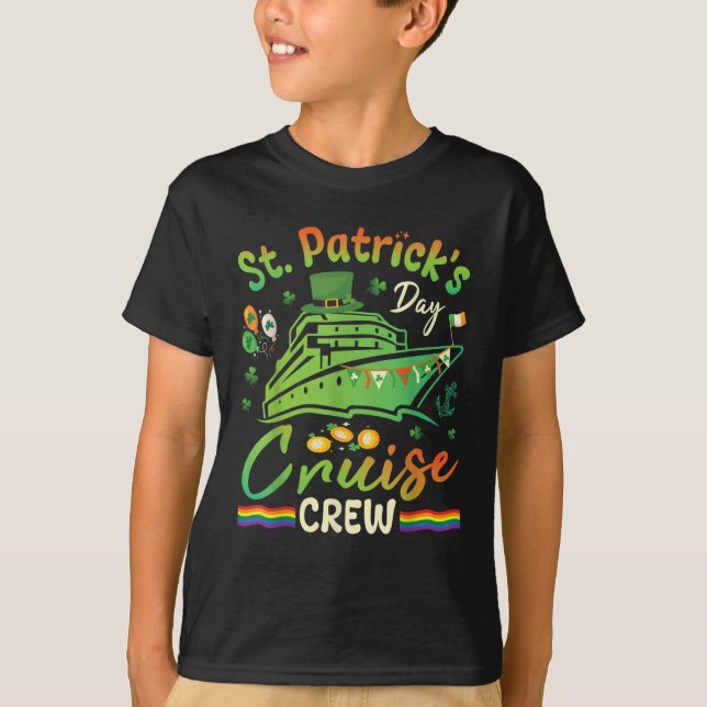 Shamrock Balloons St Patrick's Day Cruise Crew T-Shirt (Front)