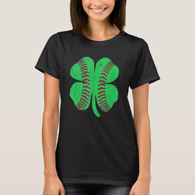 Shamrock Baseball Saint Paddy's ST PATRICKS DAY Ki T-Shirt (Front)