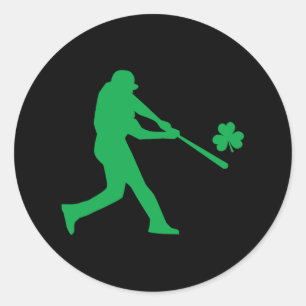 Shamrock Baseball St Patrick's Day Tee Gifts For M Classic Round Sticker