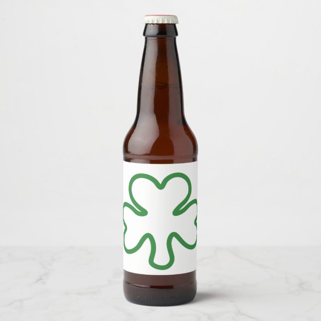 Shamrock Beer Bottle Label (Front)