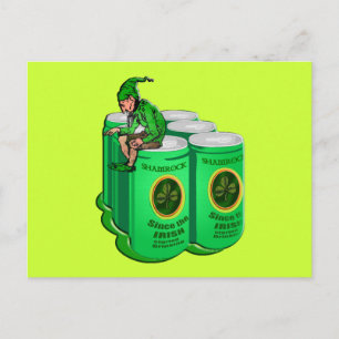 Shamrock Beer Since the Irish Started Drinking Postcard