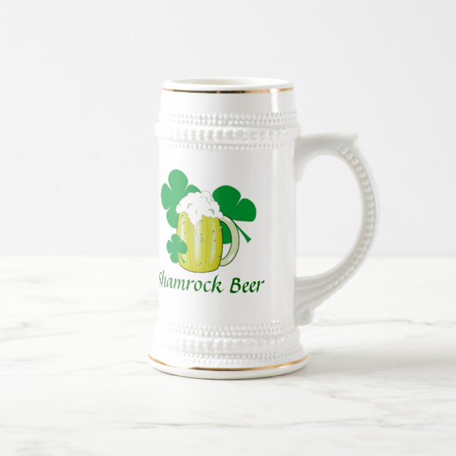 Shamrock Beer Stein (Right)