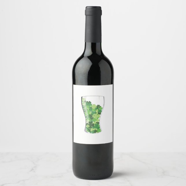 Shamrock Beer Wine Label (Front)