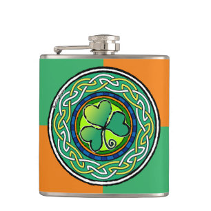 Shamrock Blade Hip Flask