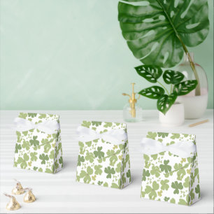 Shamrock bouquet, st patrick's day favor box