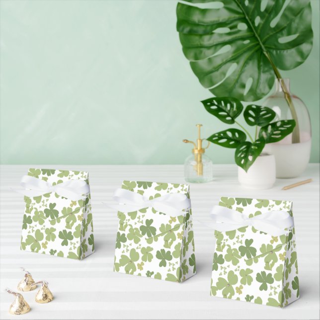 Shamrock bouquet, st patrick's day favor box (Multiple)
