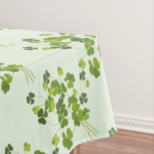 Shamrock bouquet, st patrick's day tablecloth