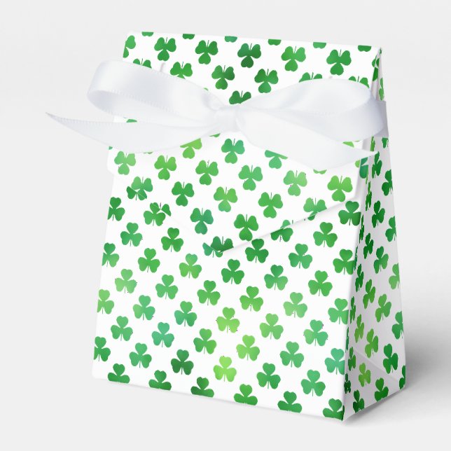 Shamrock Bright Green - Classic Favor Box (Front Side)