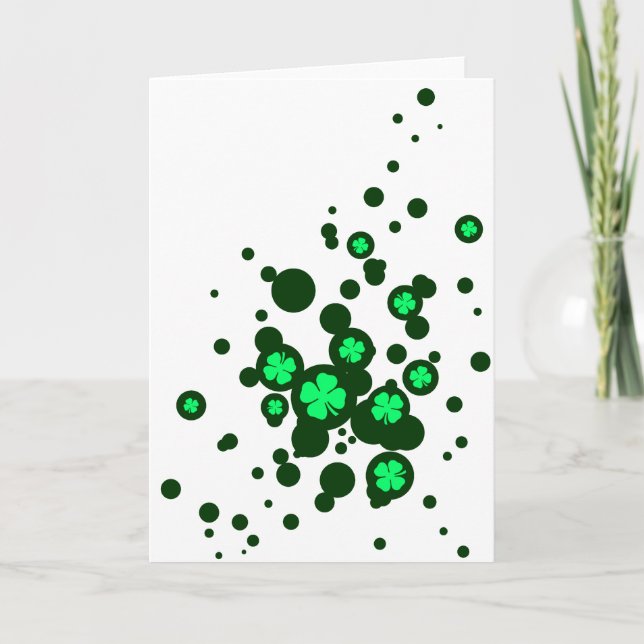 shamrock bubbles card (Front)