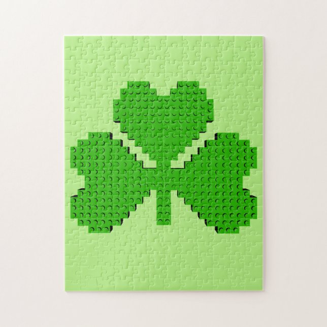 Shamrock Building Blocks Drawing Jigsaw Puzzle (Vertical)