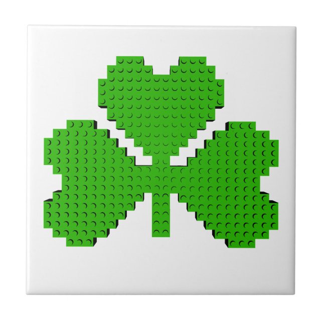 Shamrock Building Blocks Drawing Tile (Front)